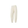 Relaxed Embroidered Logo Drawstring Joggers Women Bottoms Ivory-White 532284-73