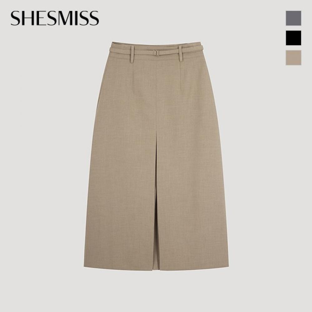  She S miss Длинная плиссированная юбка с поясом SwwSko31080