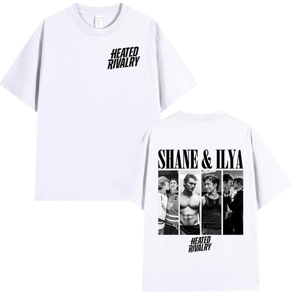 2026 New Heated Rivalry Shane Hollander Ilya Rozanov Tshirts Men Women Clothing Fashion Vintage T Shirt Cotton Casual Tshirt
