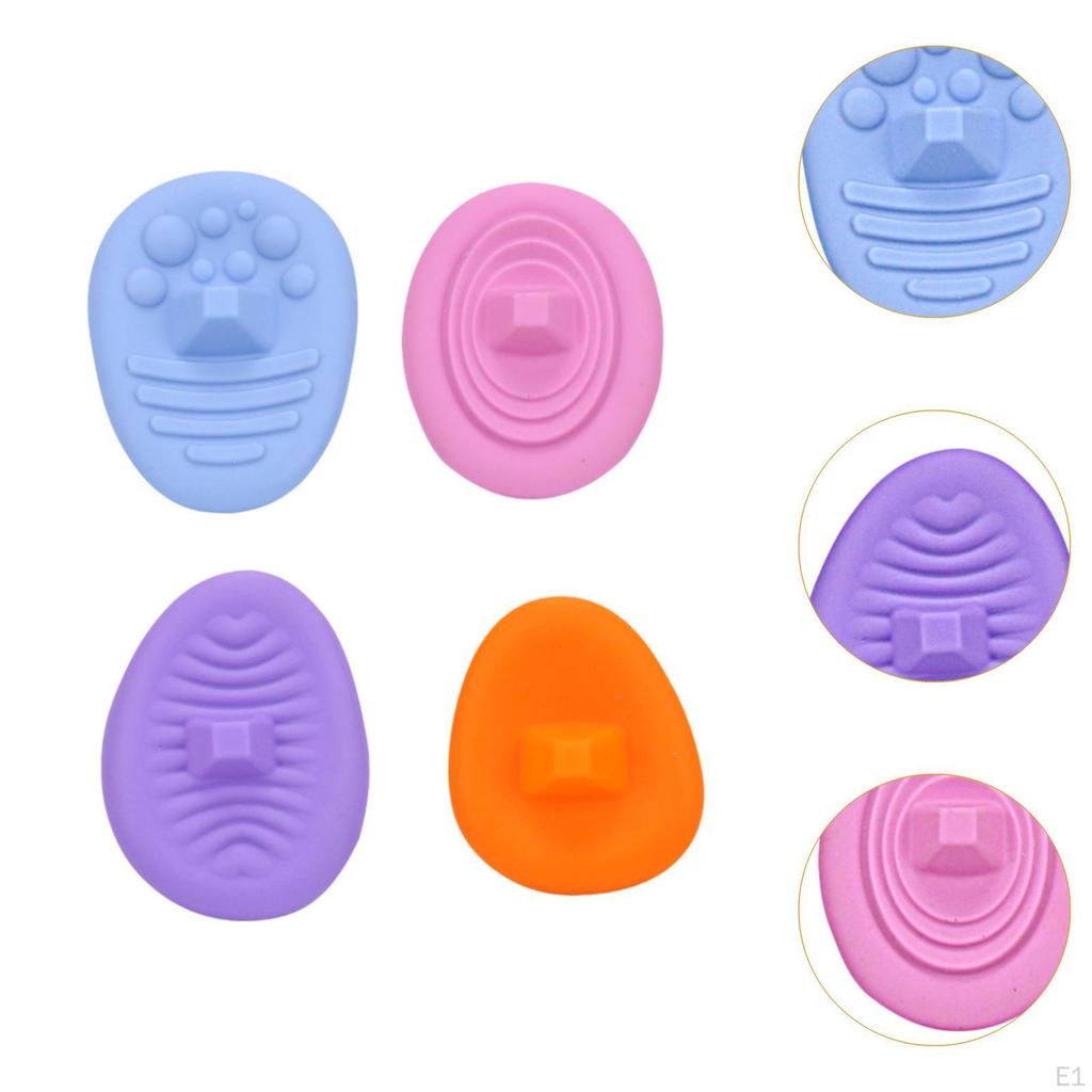4 Pack of Silicone Fidget Rings, Fun Toy for All Ages