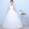 Bridal Dress In White Temperament Style Wedding Lace Embroidery Large Size Slim