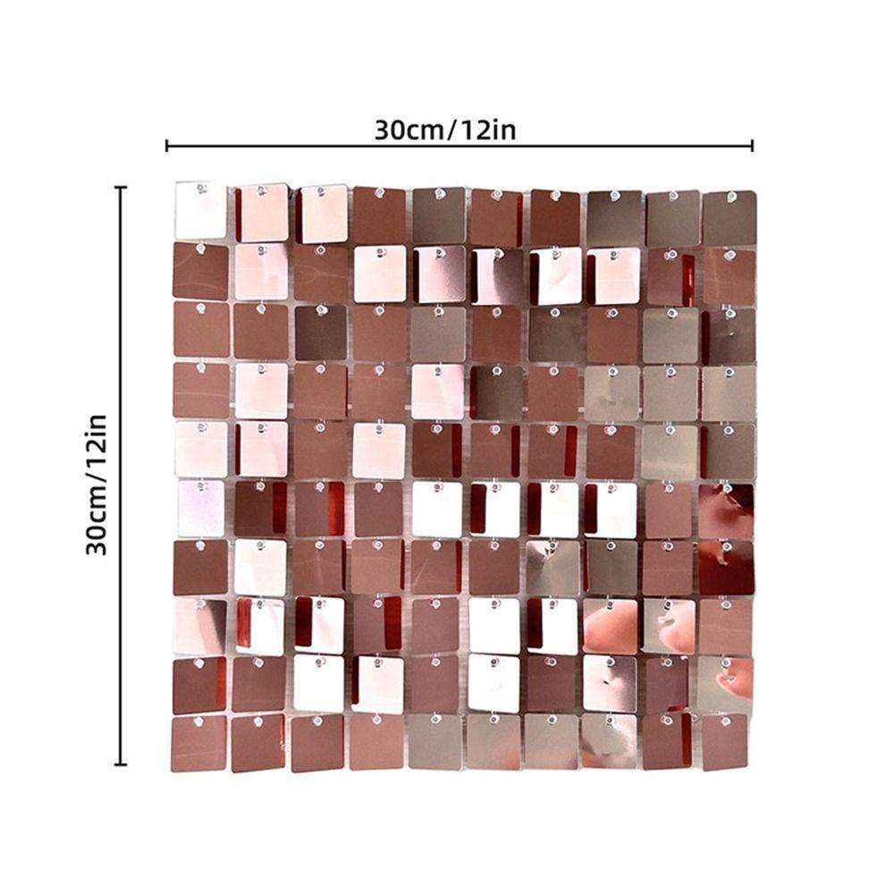 Baby Shower Sequin Backdrop Glitter Square Backdrop Decoration Panels New Sequin Panel Wall Decor