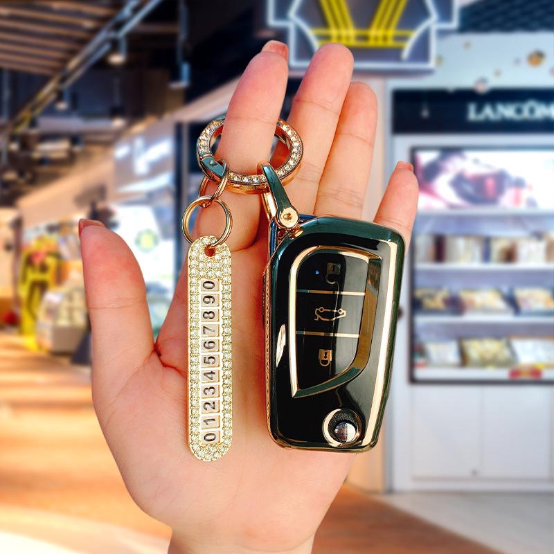 Чехол для ключа Toyota из ТПУ для Corolla, Camry, Levin, Avalon, RAV4, C-HR, Highlander