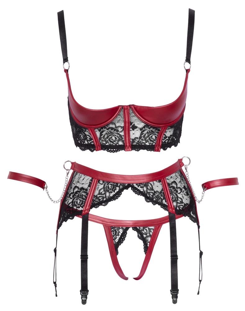 Cottelli Bondage - Sexy 3-Piece Open Bondage Set XL