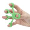 2 шт. Силиконовый эспандер для пальцев Портативные эластичные эспандеры для рук Усилитель 11 фунтов (Темно-зеленый Черный)