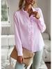 Diyun Women's Long-Sleeve Shirt - 2025 Spring/Summer Collection, European/American Style, Elegant Commuter Top