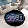 Fashion Living Room Rug Gamer Round Carpet Game Console Bedroom Rugs Boys Chair Mat Kids Play 3D Floor Area Rug Entrance Doormat