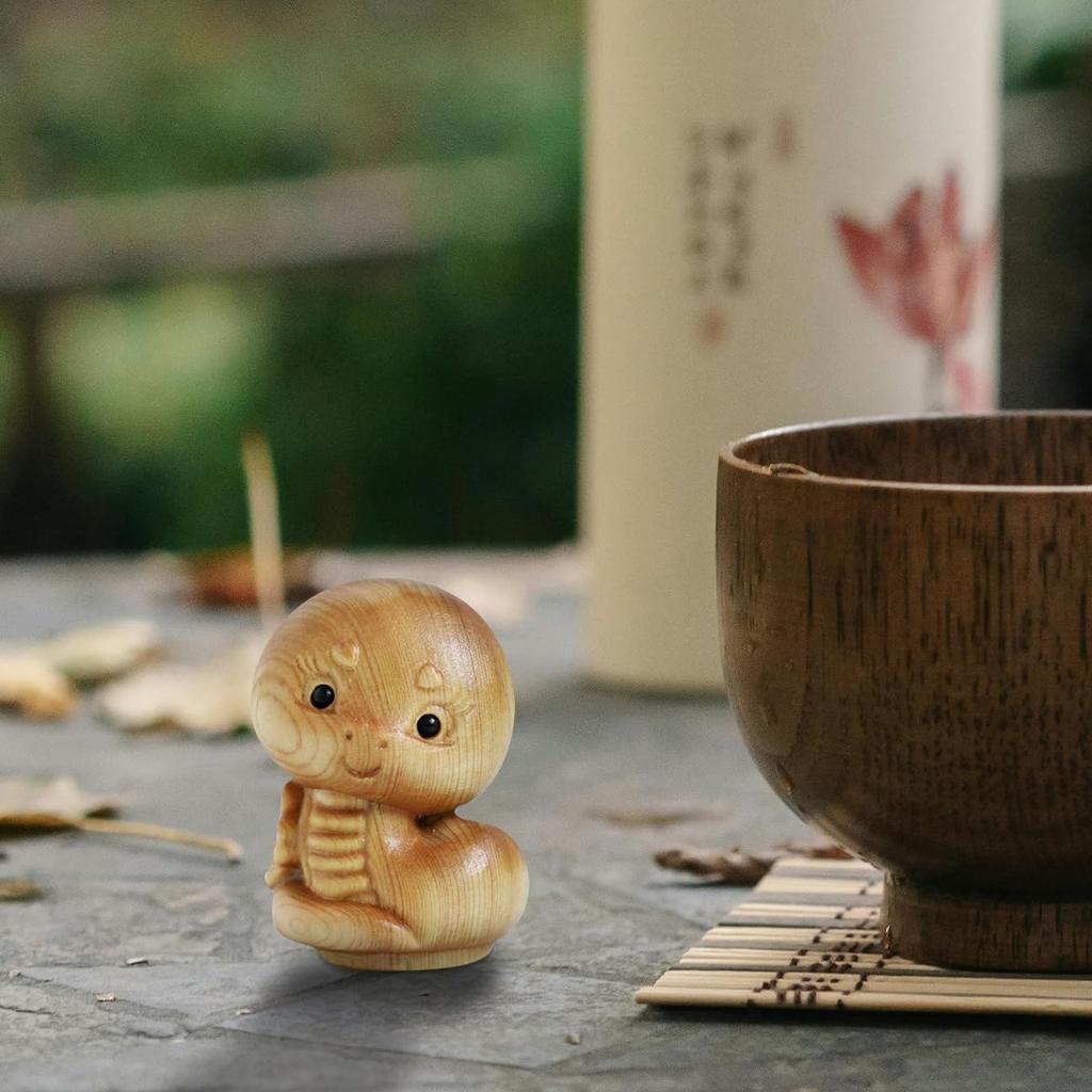2025 Статуэтка со знаком зодиака Статуэтка Компактная Змея Резьба по дереву Змея Новое украшение Украшение Змея удачи Приветствие Весны Новое украшение Новое