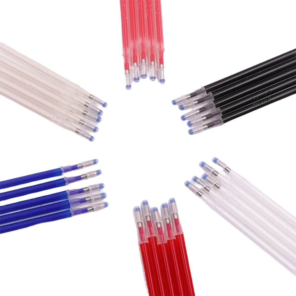 10 шт./компл., высокотемпературный исчезающий маркер для ткани, стираемый сменный стержень для лоскутного шитья из искусственной кожи, швейный инструмент, водорастворимый DIY