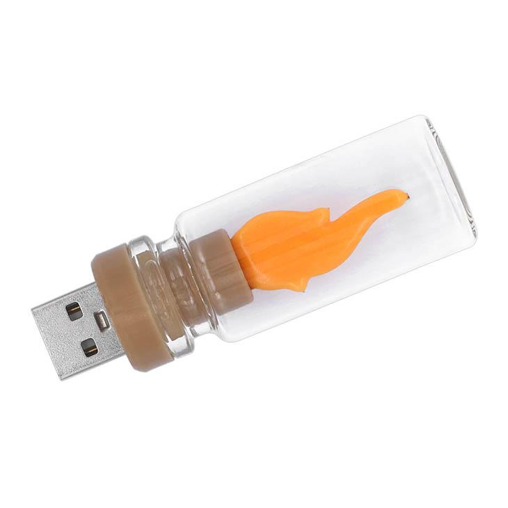 USB Flame Лампочка Теплый желтый светодиодный ночник Атмосферный свет Светодиодная нить накаливания Светодиодная лампа-свеча Лампочка-свеча Ретро USB Автомобильный свет