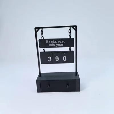Износостойкий 3D Счетчик прочитанных книг Книги, прочитанные в этом году Ручное вращение Трекер прогресса чтения Книжный декор Цифровое хранилище