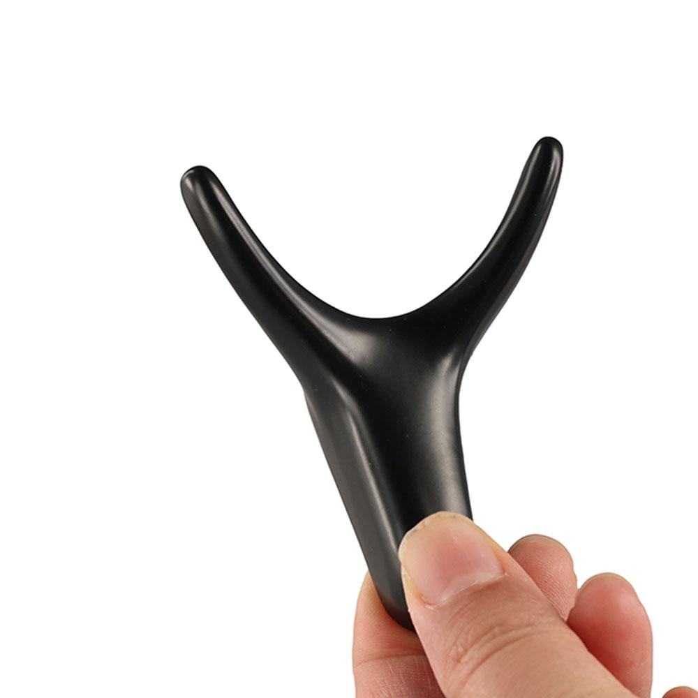 Zinc Zinc Zinc Alloy Wall Mount Hook Hanging Cabinet Storage Hook Bedroom Ox Horn Dual Hanger  Coat