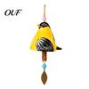 Outdoor Wind Chimes for Garden Bird Chime with Bell, Hand-Painted Resin Hanging Decoration Bell Decor Patio Porch, Yard Art Window Ornament