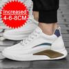 4/6/8CM Men Elevator Shoes Height Increase Shoes for Men Height Increased Increasing White Casual Shoes Tall Shoes Lift Sneakers