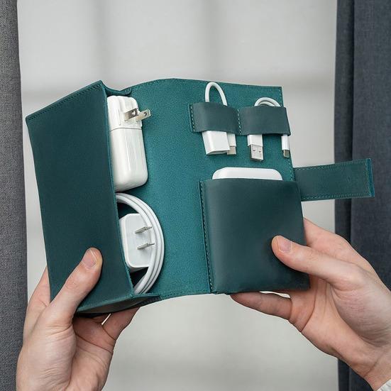 Сумка для хранения кабеля передачи данных, чехол для наушников с несколькими карманами, водонепроницаемая, износостойкая, многофункциональная сумка для хранения