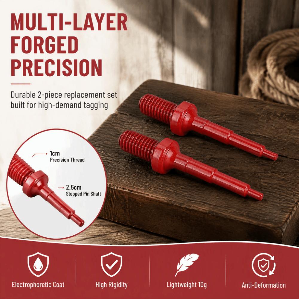 2pcs Electrophoretic Coating Ear Tag Needle Durable Marking Tool Accessories Ear Tagger Pin  Sheep