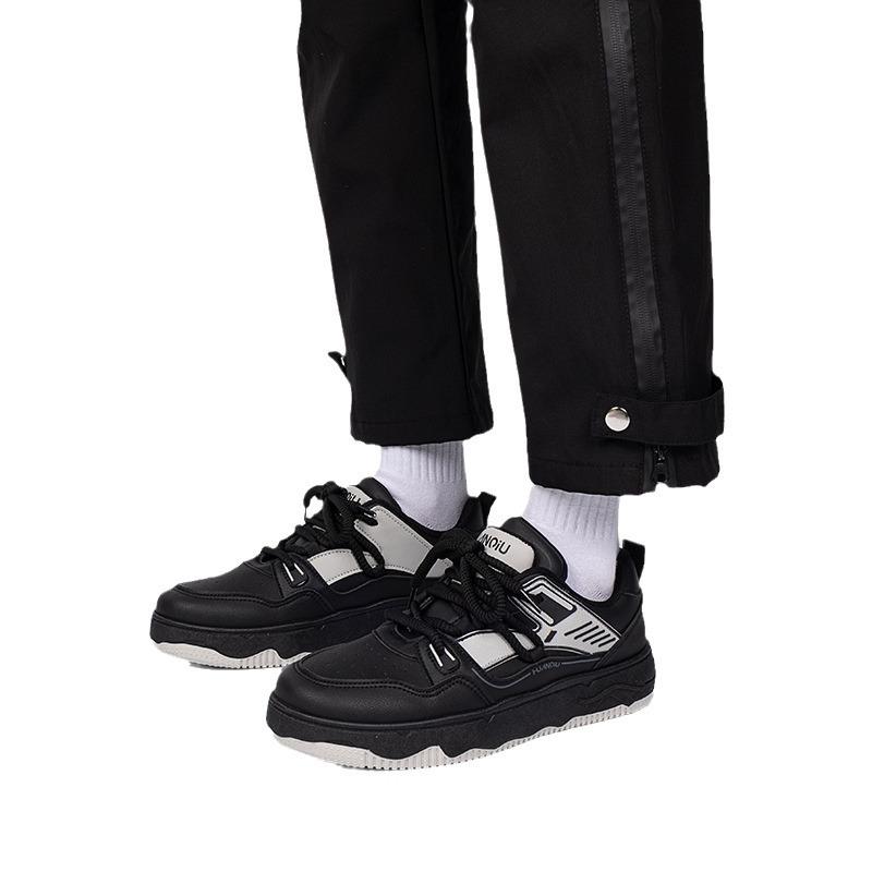 Global Men's Shoes Trend Retro Black Board Shoes Men's New Popular Versatile Casual Sports Shoes ZHQ5671