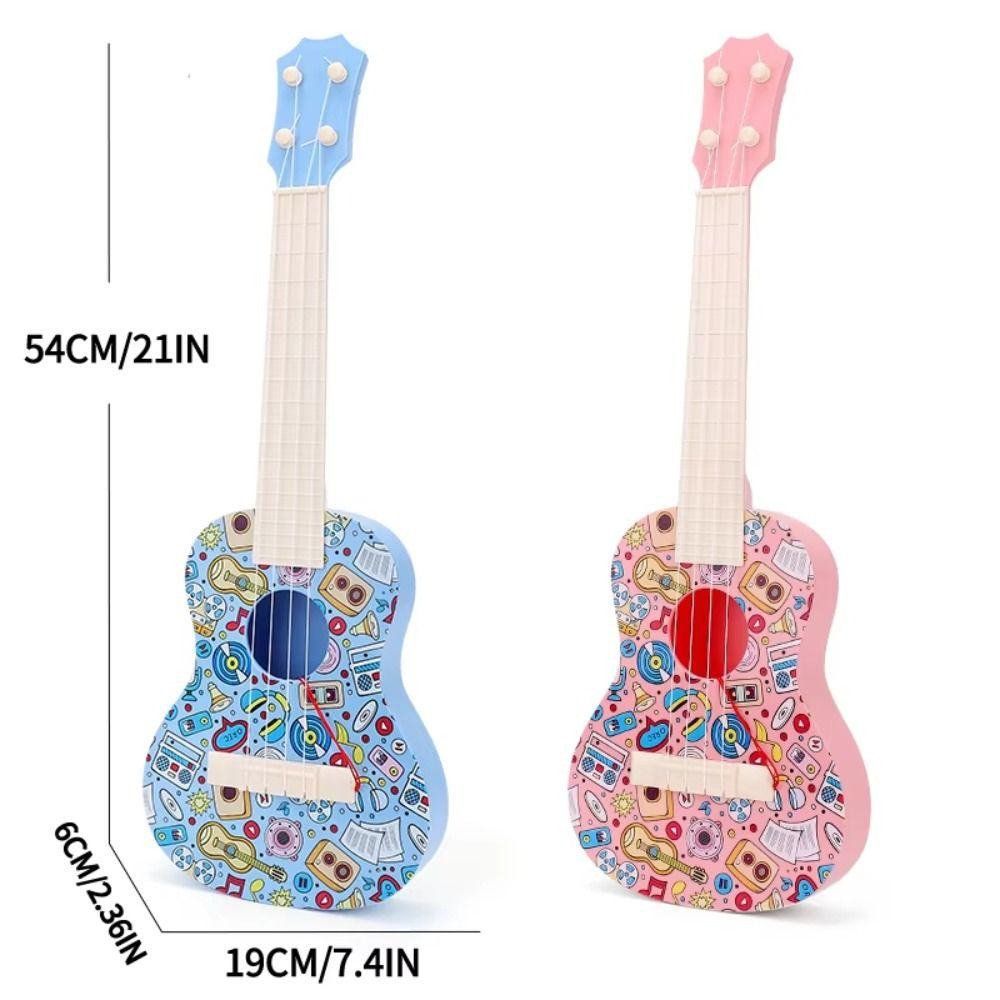 Animal Children Guitar Toy Adjustable String Knob Musical Instrument Toy  Beginners