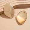 Ingemark Exaggerated Big Irregular Metal Stud Earrings for Women Trend 2026 Classic Gold Color Pierced Earring Steampunk Jewelry