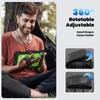 For IPad Air 11 M2 A2902 2024 , Military Grade Shockproof Protector Silicone Cover Pencil Holder+Handle Shoulder Strap