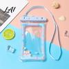 Waterproof Phone Holder with Lanyard Cute Pouch Floating Airbag And Lanyard Clear PVC Cellphone Dry Bag for Swimming Beach Rafting Protection