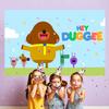 Hey Duggee Happy Birthday kids Photography Backdrop Background for Baby Children Photocall Photo Studio