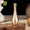 Mini  Antique Pure Copper Vase Gold Home Decor Living Room Decoration Tall Vase Unique Flower Vase Miniature
