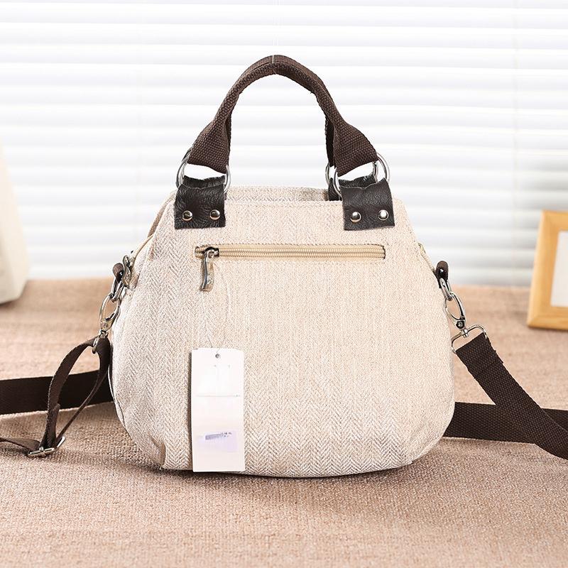 Новинка 2024 года, винтажная сумка-мессенджер, женская большая вместительная сумка через плечо, женская холщовая сумка на плечо в китайском национальном стиле