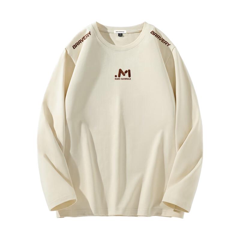 MARK FAIRWHALE Japanese-Style Cotton Long-Sleeve Crew Neck T-Shirt