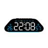 Simple LED electronic alarm clock silent living room wall clock multi-function temperature and humidity display large screen digital clock 1110