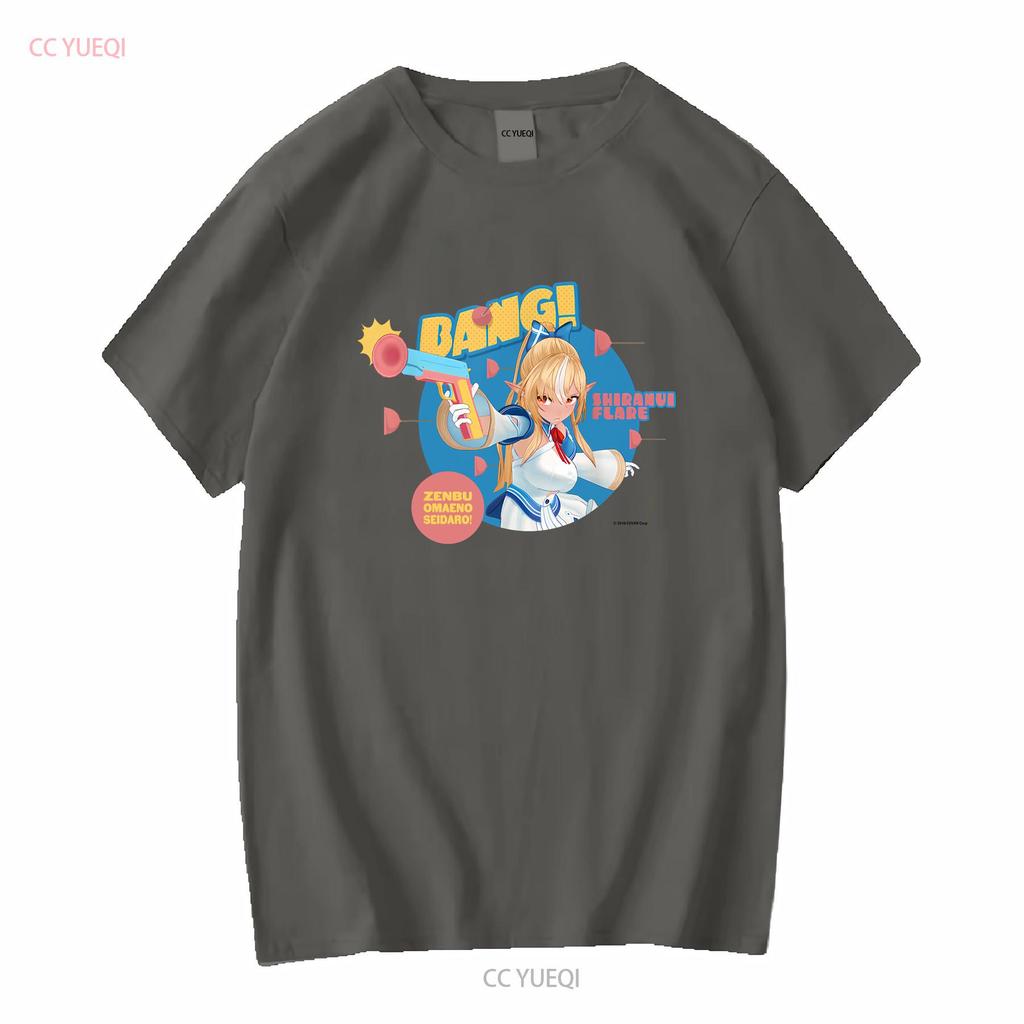 hololive Shiranui Flare Memorial Scene T shirt White Japan Limited vintage Washed Soft Top For Everyday Wear Stylish Unisex