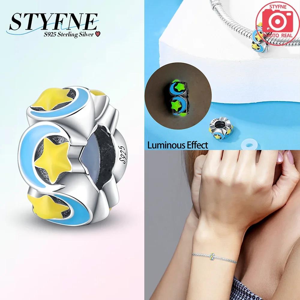 Классические оригинальные медные шармы светящаяся бабочка с когтями светящиеся звезды бусина подходит для браслета женские украшения сделай сам изысканное изготовление подарков