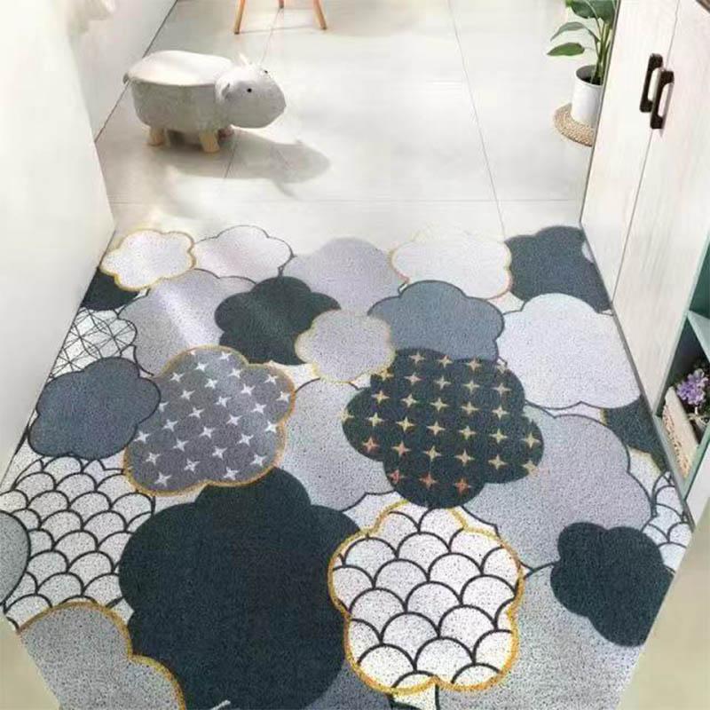 Скандинавские коврики для входной двери, шелковое кольцо, входные коврики, домашние входные коврики, износостойкий режущий ковер для прихожей, входной ковер