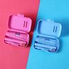 Удобный дорожный складной набор зубных щеток для взрослых, в комплекте зубная паста, зубная щетка с маленькой головкой, чистящая, семейный набор щеток, коробка для хранения