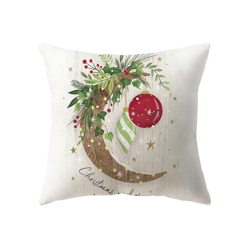 Рождественские украшения с рождественским принтом, чехол для подушки, украшение для дома, гостиной, дивана, подушка, наволочка