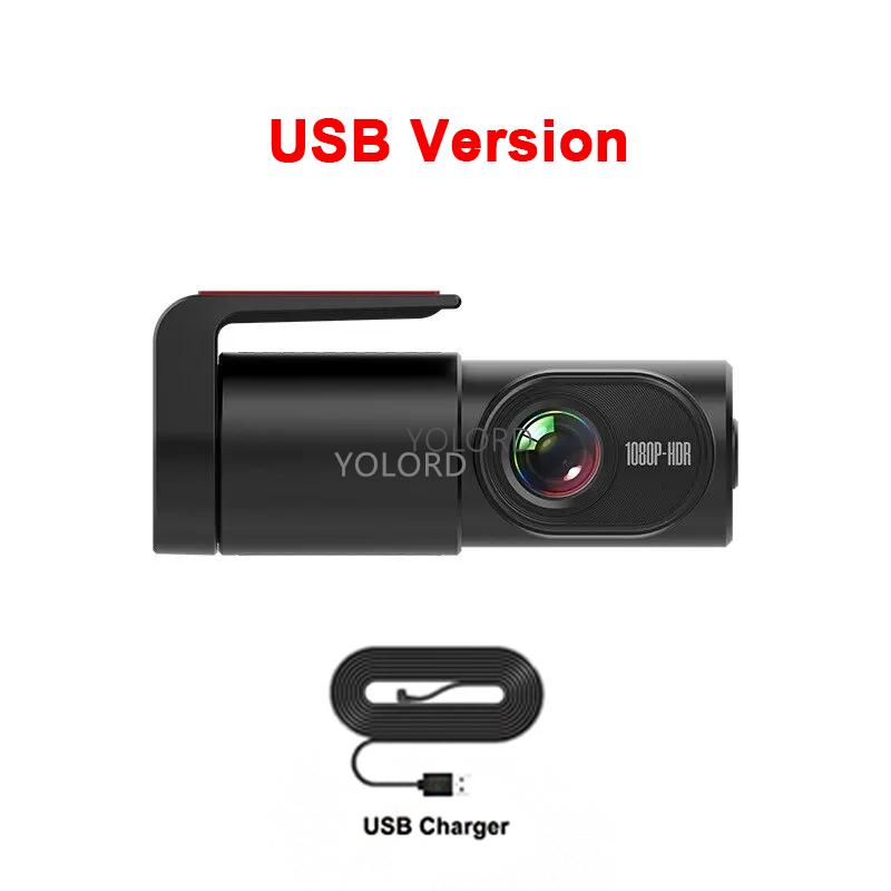 Mini Small Nanny USB 1080 FHD Car DVR Camera Dash Cam Video Recorder Wide Angle WIFI Dashcam ACC 24Hrs Packing Monitor