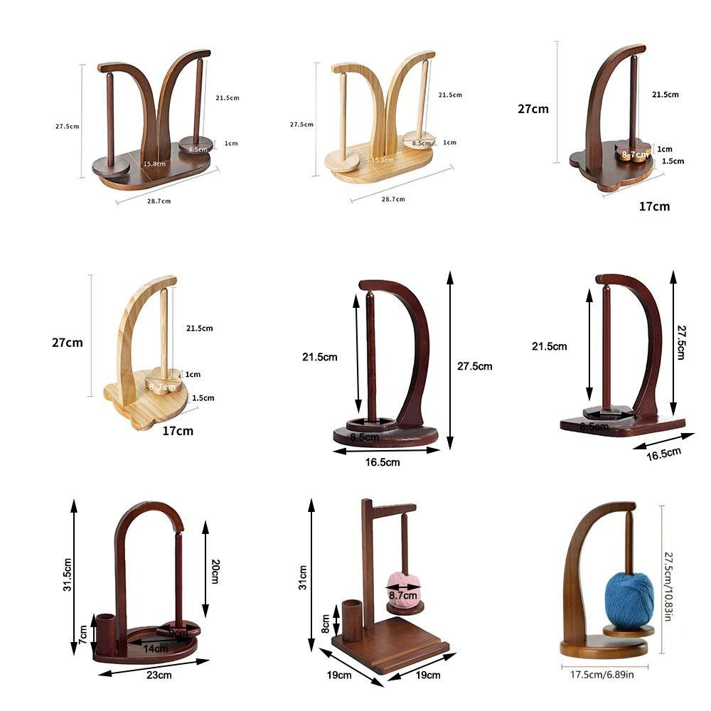 Деревянный держатель для пряжи Ручной работы Моталка для шерстяной пряжи Прочная прялка Аксессуары для вязания