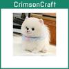 Cute Lace Scarf Pomeranian Plush Doll Children Companion Toy For Kids Comfort And Sleep