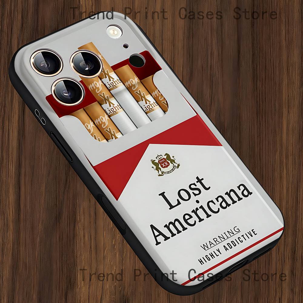 M-MGK Lost Americana LA Чехол для телефона для iPhone 14,16,12,13,15,11,17,Pro,Max,Plus,E,Air,Mini Мягкий чехол