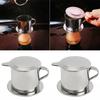 Portable Coffee Drip Strainer Kitchen Tools Stainless Steel Coffee Filter Infuse Cup Vietnamese Coffee Dripper Maker Pot