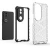 Shockproof Transparent Case For Vivo V50 Honeycomb Armor PC Phone Back Case For Vivo V50 Case Cover For Vivo V50 V50e 6.77 Inch
