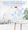 Tuya Smart Air Quality Monitor 6-в-1 CO2 Meter PM2.5 Formaldehyde TVOC CO2 Детектор температуры и влажности для домашнего офиса