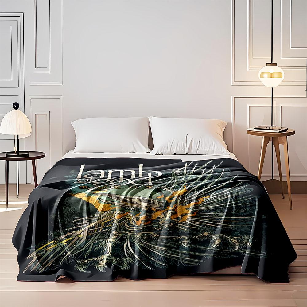 Lamb of God Skeleton Art for all seasons blanket lunch break throw gift
