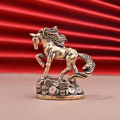 Лошадь Миниатюрная Фигурка Скульптура Животного Мини Декоративный Ретро Фэн-шуй Декор Настольное Украшение