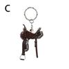2024 Saddle Car Key Ring Pendant Personalized Decoration Universal Unisex Acrylic Flat Keychain