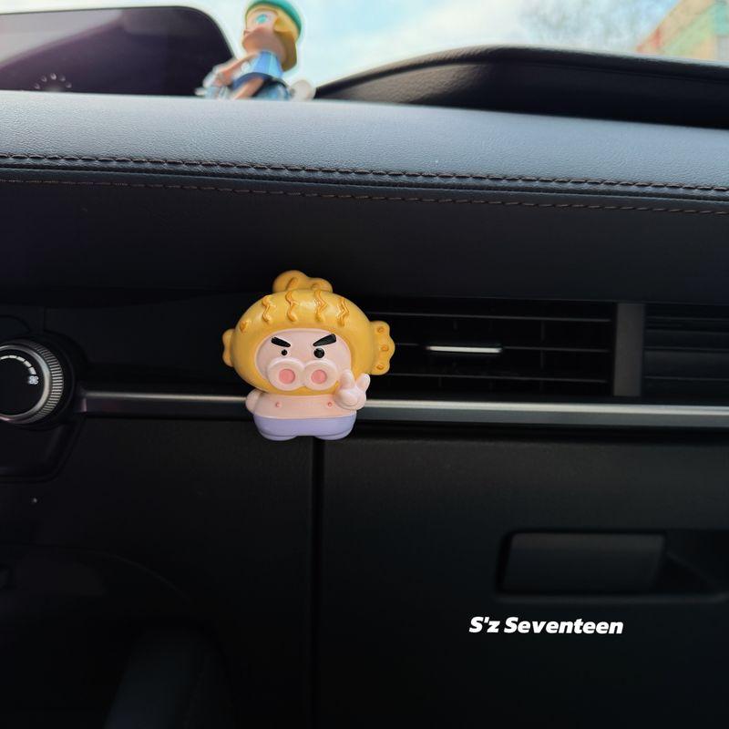 Cute Shin-Chan Taiyaki Zawaemon Car Air Vent Clip Aroma Diffuser Stone New Car Decoration Gift
