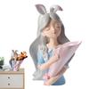 Современная Декоративная Ваза для Искусственных Цветов Скульптуры Девочек Интерьер Дома Смоляные Украшения Домашний Настольный Ваза