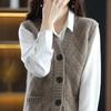Sweater Vest Women Vest New Knitted Shirt Women Coat Versatile Vest Women Outwear Sweater Loose Cardigan Sweater Female