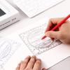 Function Multipurpose Springhall Angle Geometric Drawing Template Circle Maker Drawing Ruler Multifunctional Drawing Ruler