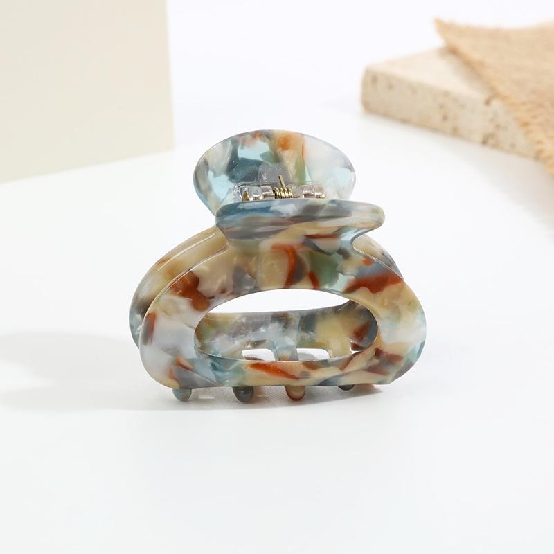 Ретро французская черепаховая заколка для волос из ацетата с полостью для боковой челки